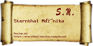 Sternthal Mónika névjegykártya