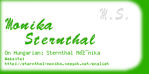 monika sternthal business card